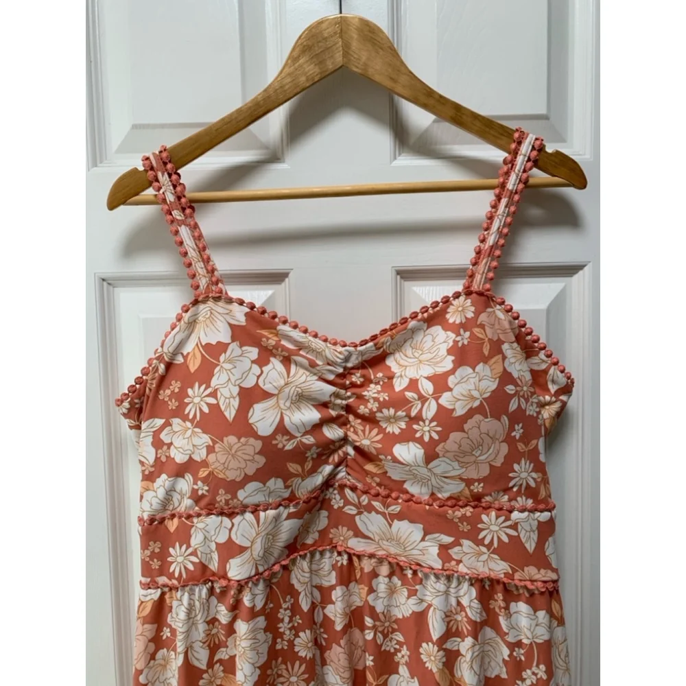 Women's no Boundaries Dress XXL Orange Floral
